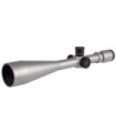 Falcon 10-50x60 X50 FT Fine Focus, MOA200 SFP Reticle, 1/8 MOA, Silver