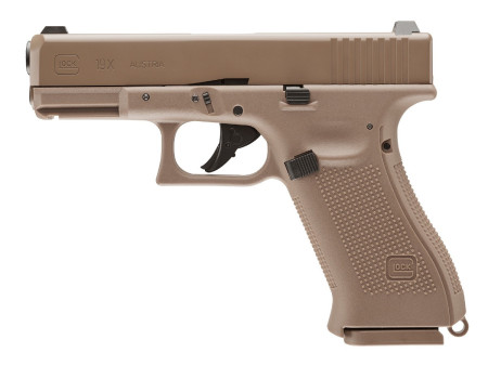 Glock 19X CO2 Blowback .177 BB Gun, Tan