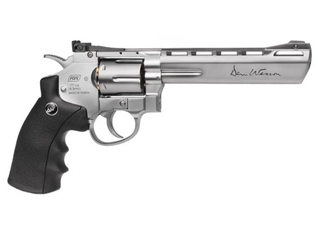 Dan Wesson 6" CO2 Pellet Revolver, Silver