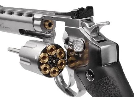 Dan Wesson 6" CO2 Pellet Revolver, Silver
