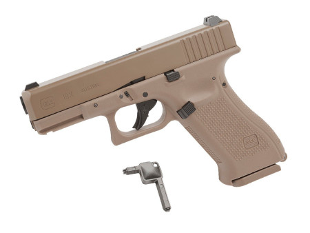 Glock 19X CO2 Blowback .177 BB Gun, Tan