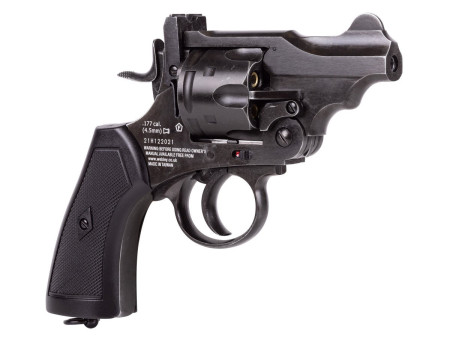 Webley MKVI CO2 Pellet Revolver, Battlefield Finish, 2.5"
