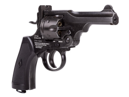 Webley MKVI CO2 Pellet Revolver, Battlefield Finish, 4"