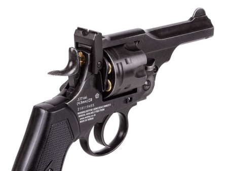 Webley MKVI CO2 Pellet Revolver, Battlefield Finish, 4"
