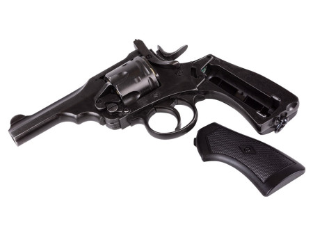 Webley MKVI CO2 Pellet Revolver, Battlefield Finish, 4"