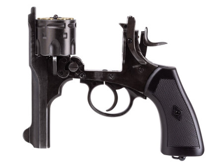 Webley MKVI CO2 Pellet Revolver, Battlefield Finish, 4"