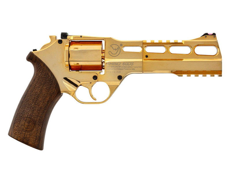 Chiappa Rhino 60DS CO2 .177 BB Revolver, Gold
