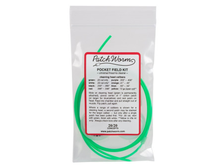 PatchWorm Multi-caliber Pocket Field Cleaning Kit, .20 cal - .50 cal