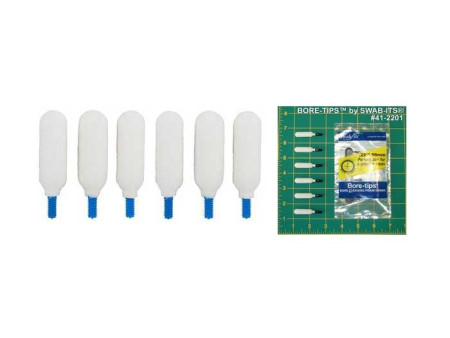 Super Brush Swab-its Bore-tips Foam Cleaning Swabs, .22 Cal, 8-32 Threads, 6ct