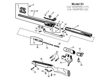 RWS Replacement Piston for Model 93