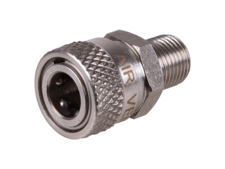 Air Venturi Foster Female Quick-Disconnect to 1/8" BSPP Male, 5000 PSI