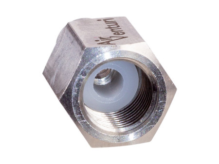 Air Venturi Male Quick-Disconnect, 1/8" BSPP Female Threads, Steel, Rated to 5000 PSI, Incl. Delrin Seal
