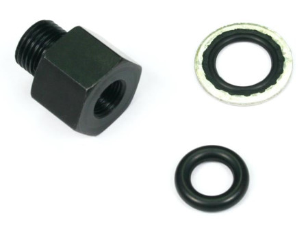 Air Venturi Thread Converter for AirForce Sporting Rifles, 2-ft Microbore Hose