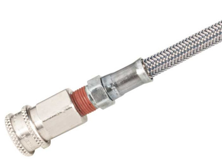 AirForce Scuba Tank Adapter, DIN Connector, Steel Hose