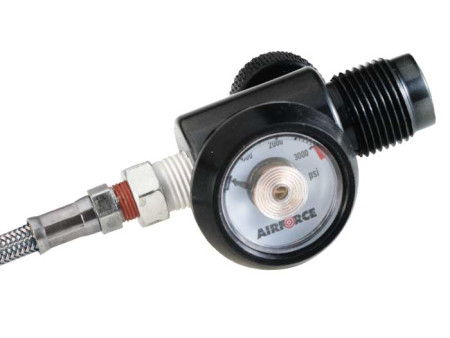 AirForce Scuba Tank Adapter, DIN Connector, Steel Hose