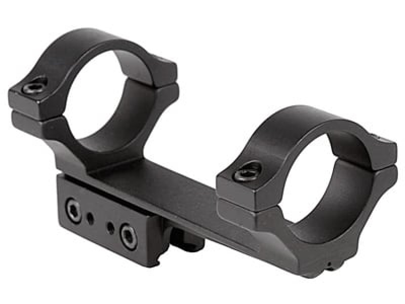 BKL 1-Pc Mount, 30mm Rings, 3/8" or 11mm Dovetail, 4" Long, Offset, Matte Black