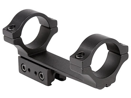 BKL 1-Pc Mount, 30mm Rings, 3/8" or 11mm Dovetail, 4" Long, Offset, Matte Black