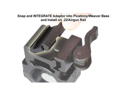 UTG 11mm (3/8") Dovetail to Weaver Adapter, 2pcs
