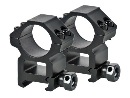 UTG Leapers Premium 1" Rings, High, Weaver Mount, See-Thru