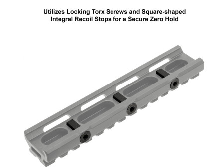 UTG Super Slim 20 MOA Elevated Picatinny Mount, 13 Slots, 0.55" High