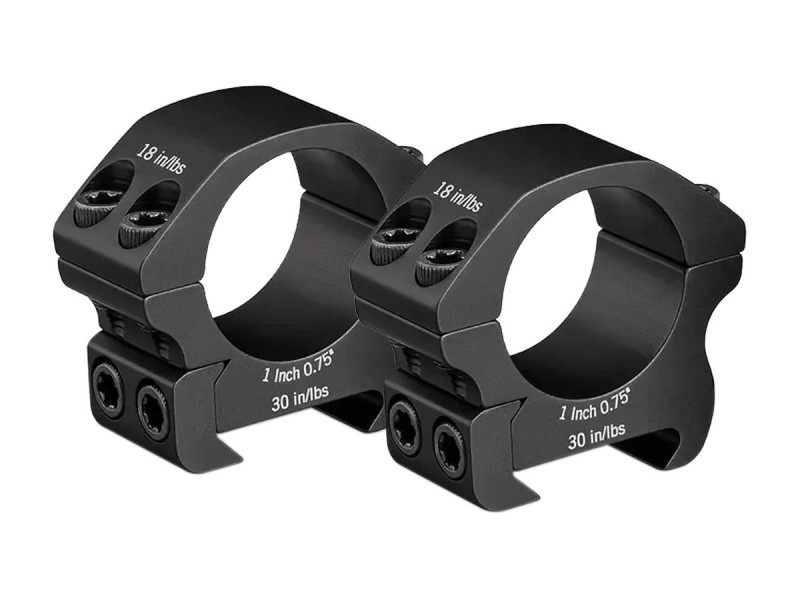 Vortex Pro Series 1" Rings, Low, Weaver/Picatinny