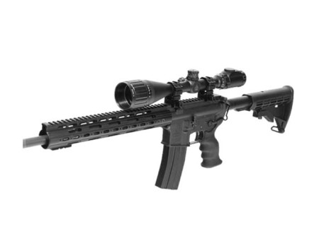 6-24x50 AO True Hunter Rifle Scope, EZ-TAP, Ill. Mil-Dot Reticle, 1/4 MOA, 1" Tube, Weaver Rings