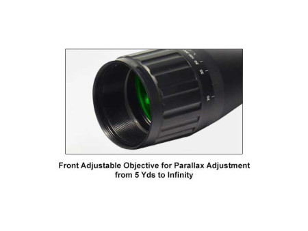 6-24x50 AO True Hunter Rifle Scope, EZ-TAP, Ill. Mil-Dot Reticle, 1/4 MOA, 1" Tube, Weaver Rings