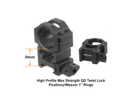 6-24x50 AO True Hunter Rifle Scope, EZ-TAP, Ill. Mil-Dot Reticle, 1/4 MOA, 1" Tube, Weaver Rings