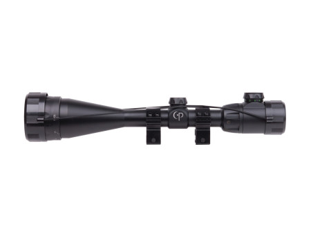 CenterPoint 6-20x50 AO Rifle Scope, Illuminated TAG-Style Reticle, 1" Tube, Picatinny Rings