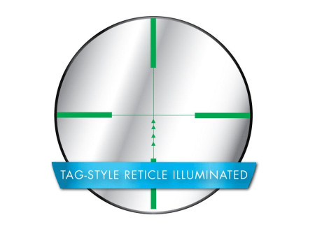 CenterPoint 6-20x50 AO Rifle Scope, Illuminated TAG-Style Reticle, 1" Tube, Picatinny Rings