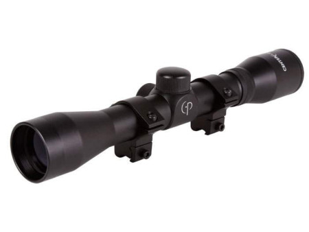 CenterPoint AR22 Series 4x32 Duplex Reticle Rifle Scope, 3/8" Rings