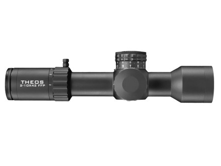 Element Optics Theos 2-10x42 FFP, MPR-1D MRAD Reticle, 34mm Tube, Black
