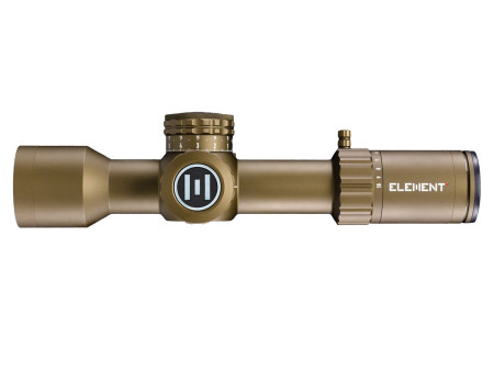 Element Optics Theos 2-10x42 FFP, MPR-1D MRAD Reticle, 34mm Tube, FDE