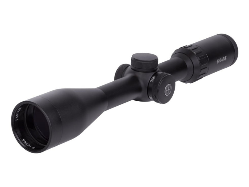 Hawke Optics 3-12x44 AO Vantage Side Focus Rifle Scope, 1/2 Mil-Dot Reticle, 1/4 MOA, 1" Tube