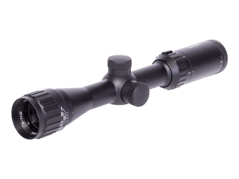 Hawke Sport Optics 2-7x32 AO Sport HD Rifle Scope, Mil-Dot Reticle, 1/4 MOA, 1" Tube
