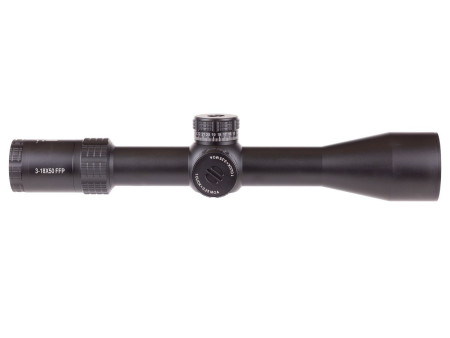 JTS 3-18x50 Shadow Series IR FFP Riflescope, 1/4 MOA, 34mm Tube
