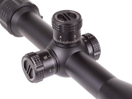 JTS 6-24x50 Shadow Series FFP Riflescope, .1 MRAD, 30mm Tube