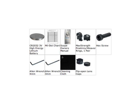 Leapers UTG 4-16x44 AO Accushot SWAT Rifle Scope, EZ-TAP, Illuminated Mil-Dot Reticle, 1/4 MOA, 30mm Tube, Lever-Lock Weaver Rin