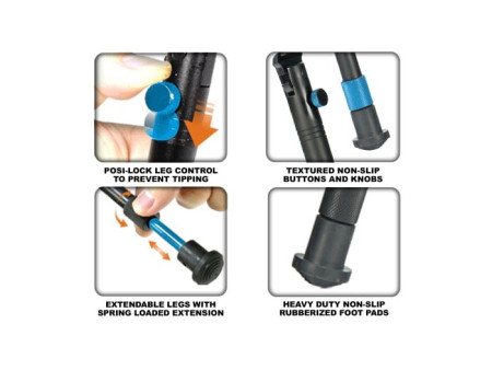UTG New Generation Reinforced Clamp-on Bipod