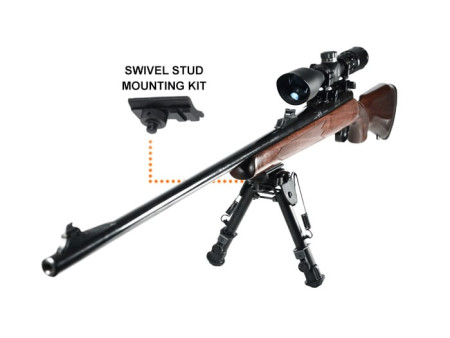 UTG Tactical OP Bipod, Pic/Swivel Mount, Panning, Folding/Telescoping Legs