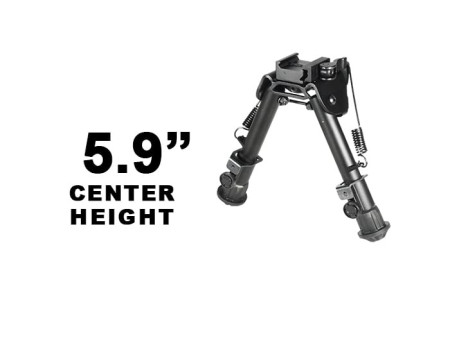 UTG Tactical OP Bipod, Pic/Swivel Mount, Panning, Folding/Telescoping Legs