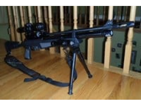 UTG Universal Bipod, Telescoping Legs, Picatinny & Sling Swivel Mount