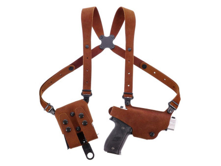 Galco Classic Lite 2.0 Shoulder System for Glock 17, Natural, RH