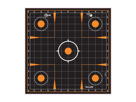 Allen Company EZ Aim Splash Sight-In Grid Target, 12"x12", 5-pack