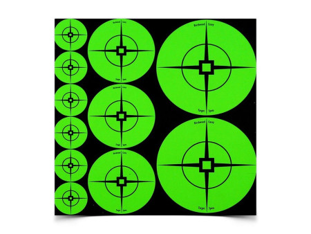 Birchwood Casey Assorted Crosshair Target Spots, Green