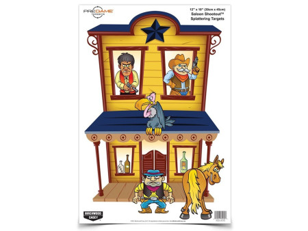 Birchwood Casey Dirty Bird Saloon Shootout Target, 12"x18", 8ct