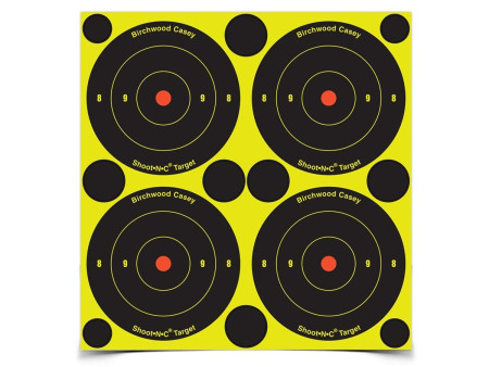 Birchwood Casey Shoot-N-C 3" Targets, 48 Bullseye Targets, 120 Pasters