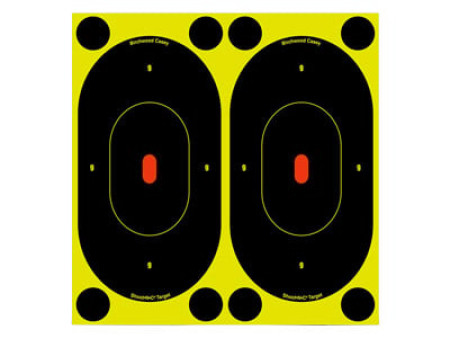 Birchwood Casey Shoot-N-C Targets, 7" Silhouette, 12 Targets + 48 Pasters