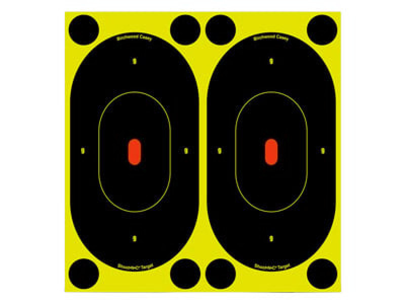 Birchwood Casey Shoot-N-C Targets, 7" Silhouette, 12 Targets + 48 Pasters