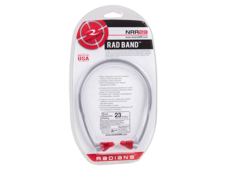 Radians Radband Earplugs, Neckband, NRR 23